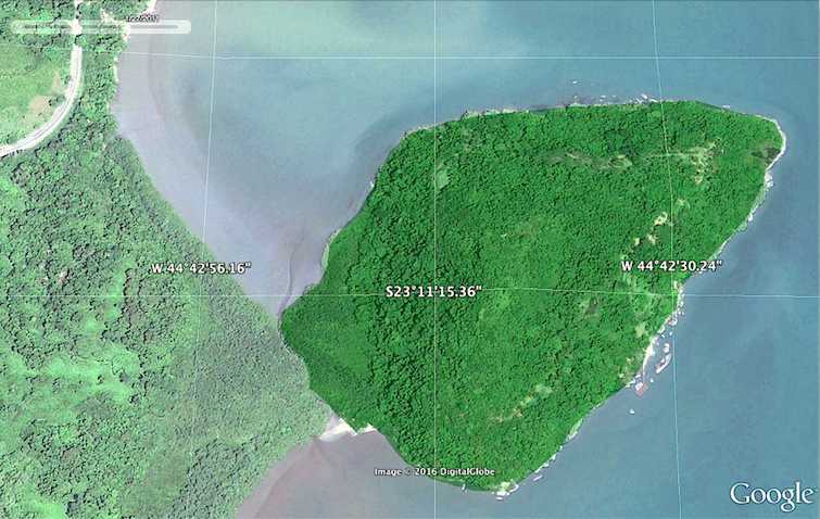 ITU localizacao ilha com coordenadas limpo